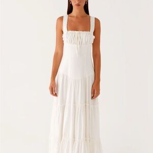 Peppermayo White Maxi Dress